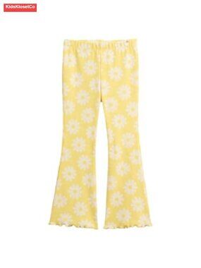 Baby Girls' Ribbed Flare Leggings - Soft Cotton Spandex Pull On